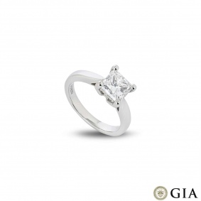 Platinum Princess Cut Diamond Ring 2.01ct E/VS1